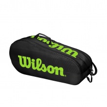 Wilson Racketbag (Schlägertasche) Team Compartment 2 schwarz/grün 6er - 2 Hauptfächer